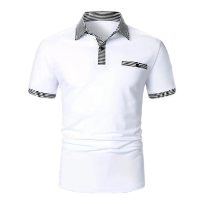Men's Button Down Short Sleeve Polo Shirt