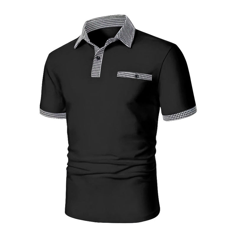 Men's Button Down Short Sleeve Polo Shirt