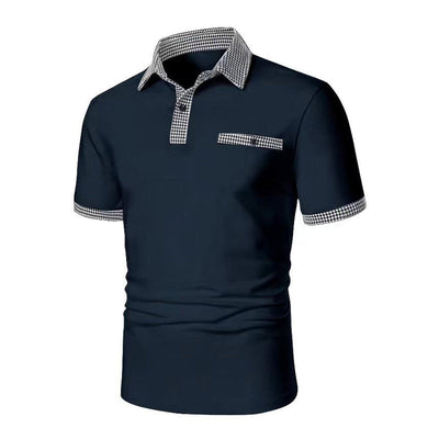Men's Button Down Short Sleeve Polo Shirt