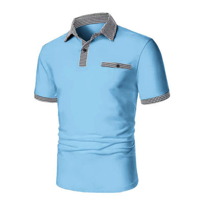 Men's Button Down Short Sleeve Polo Shirt