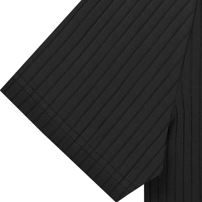 Men's Solid Striped Short Sleeve Polo Shirt