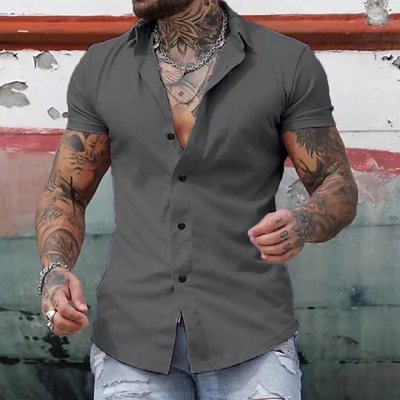 Men's Short Sleeve Sports Fitness Shirt