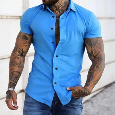 Men's Short Sleeve Sports Fitness Shirt