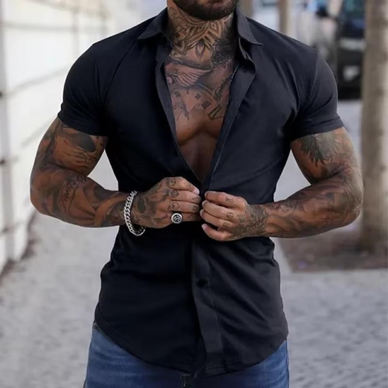 Men's Short Sleeve Sports Fitness Shirt
