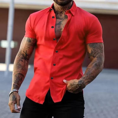 Men's Short Sleeve Sports Fitness Shirt
